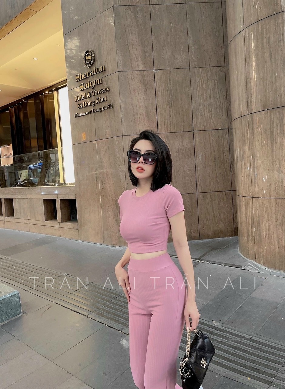 Sét thể thao thun gân tăm 3 màu cực chất