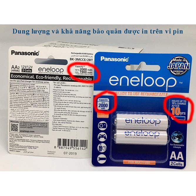 Pin sạc AA Panasonic Eneloop chính hãng