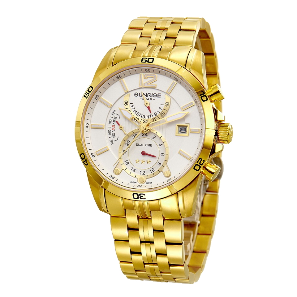 Thông tin chi tiết Đồng hồ nam SUNRISE 1172SA Dual time Chính hãng
