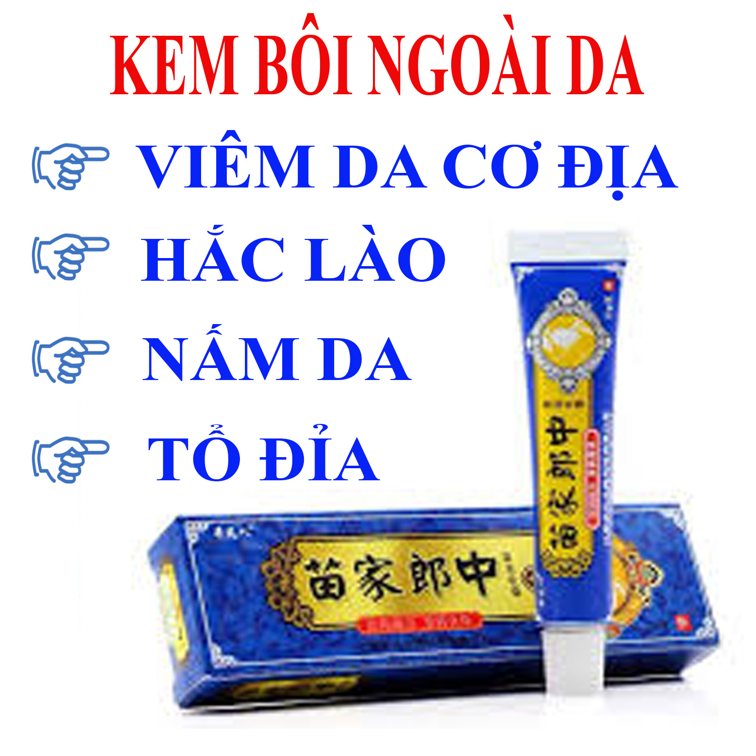 Kem bôi hắc lào, nấm da, viêm da, tổ đỉa, lang ben _yennhi