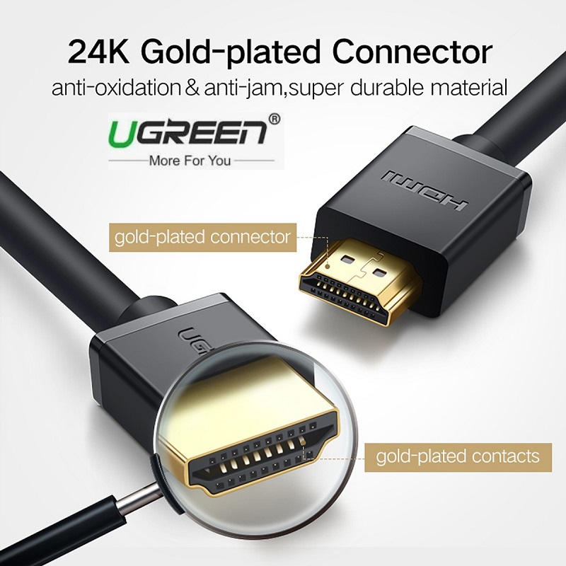 Cáp HDMI 5m Ugreen UG-10109 cao cấp Hỗ Trợ 3D 4K