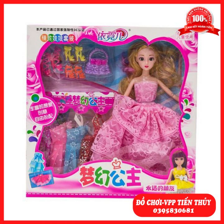 Hộp búp bê khớp công chúa nhiều mẫu