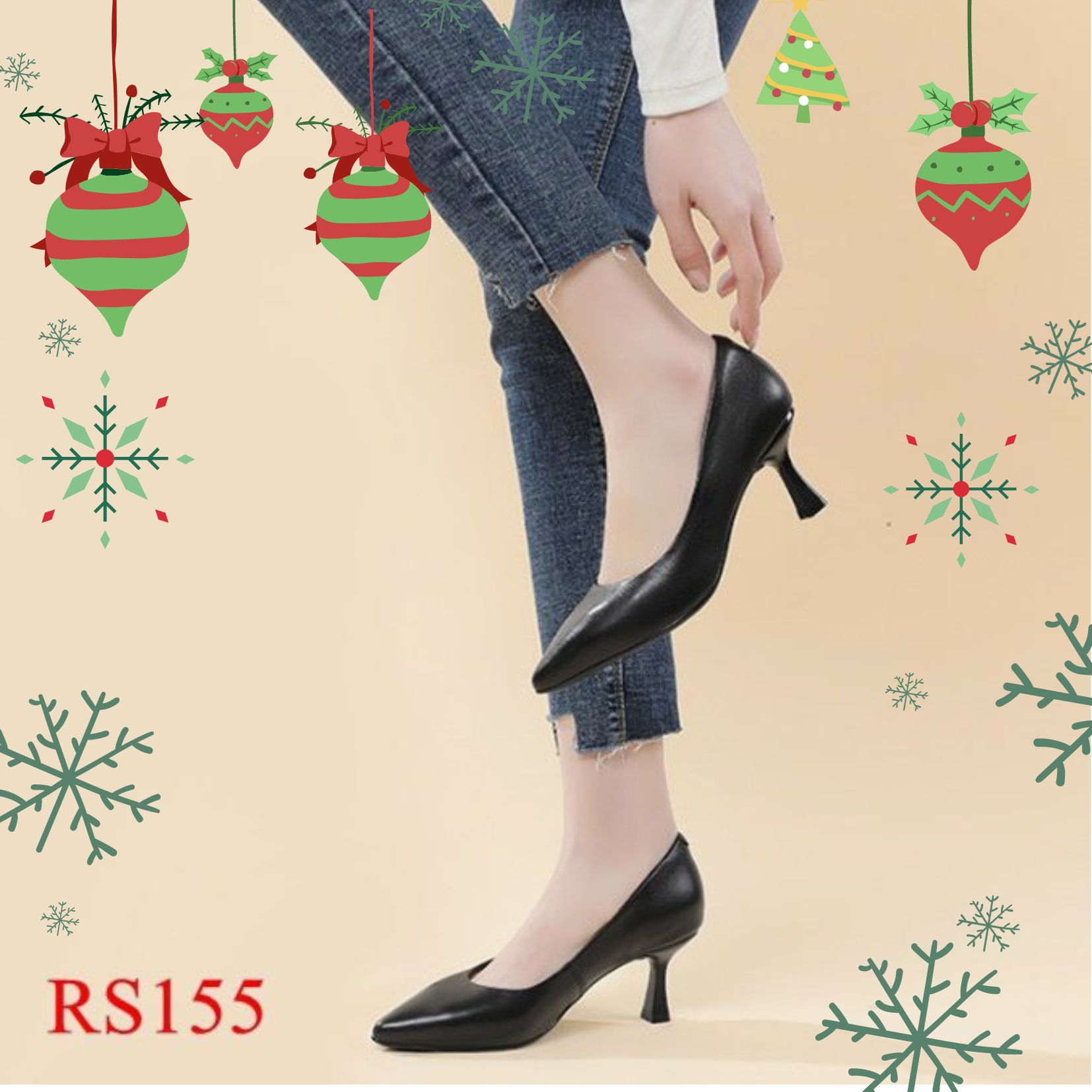 [FreeShip Max] Giày cao gót 5CM ROSE RS155 - Shop Giày Nữ ROSE