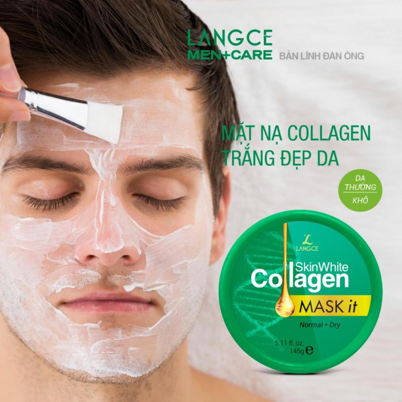 MẶT NẠ DƯỠNG TRẮNG COLLAGEN 145ml DA KHÔ - TEM XANH LANGCE dành cho Nam giá rẻ