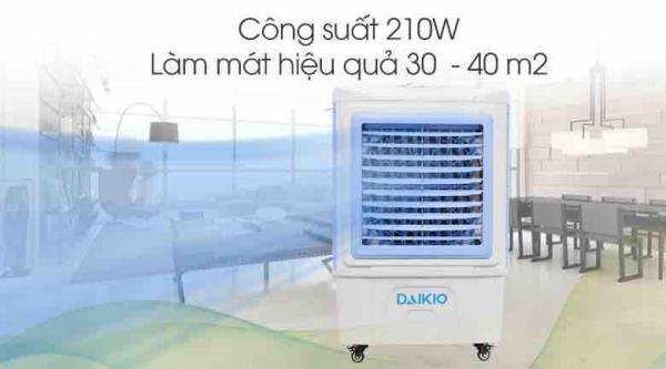Bảng giá Quạt điều hòa Daikio DKA-05000C trưng bày mới 98%-Công suất 210 W diện tích làm mát 30 – 40 m2. 3 tốc độ gió và dung tích bình chứa 45 lít.Tính năng tự ngắt bơm khi bình cạn nước