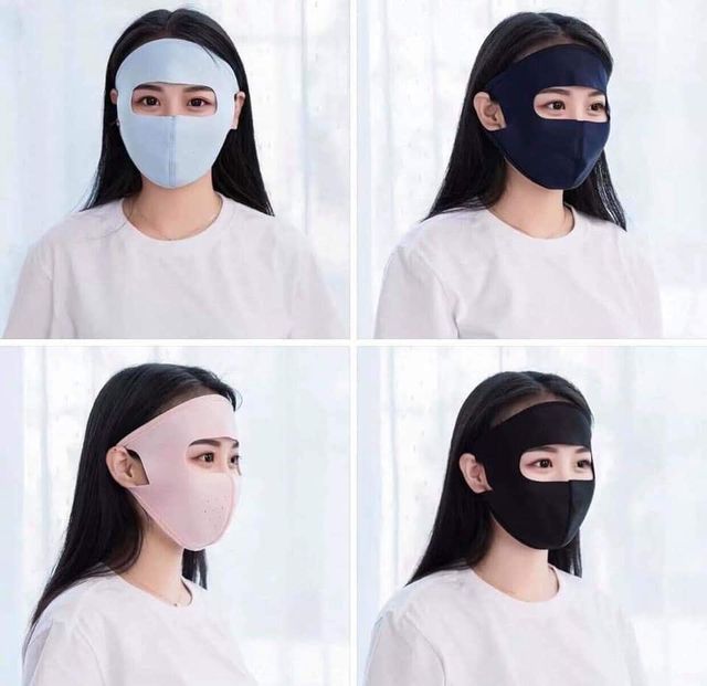 Khẩu trang Ninja che kín mặt cotton siêu mịn