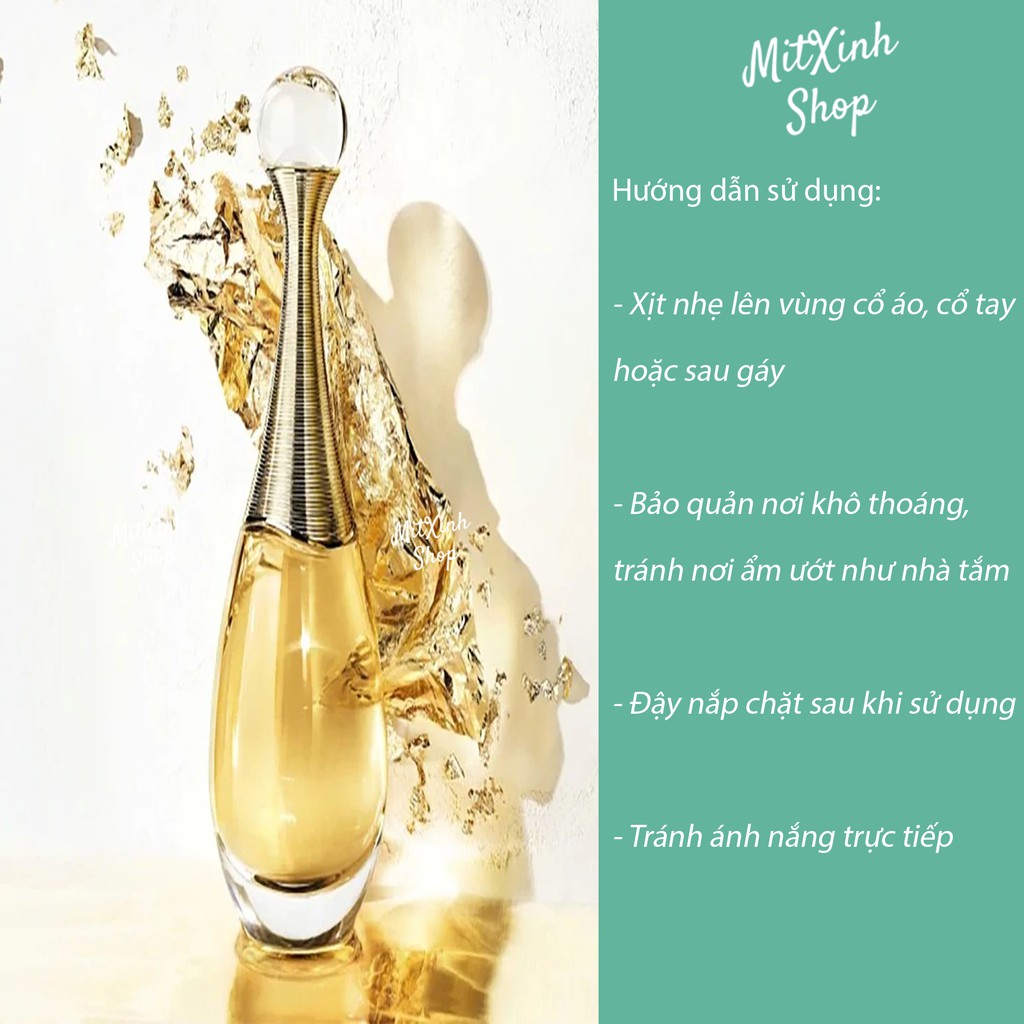 [Thu thập mã giảm thêm 30%] Nước Hoa Mini Dior Jadore Edp 5ml