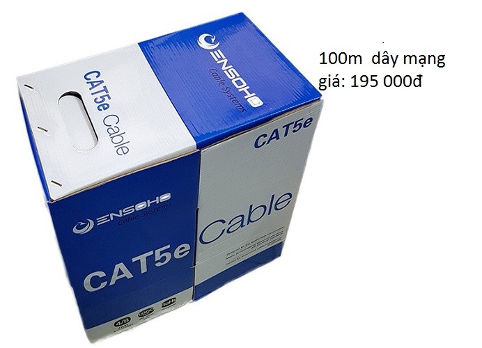 100m dây Cáp mạng CAT5e UTP ENSOHO bấm sẵn hai đầu - cat55e