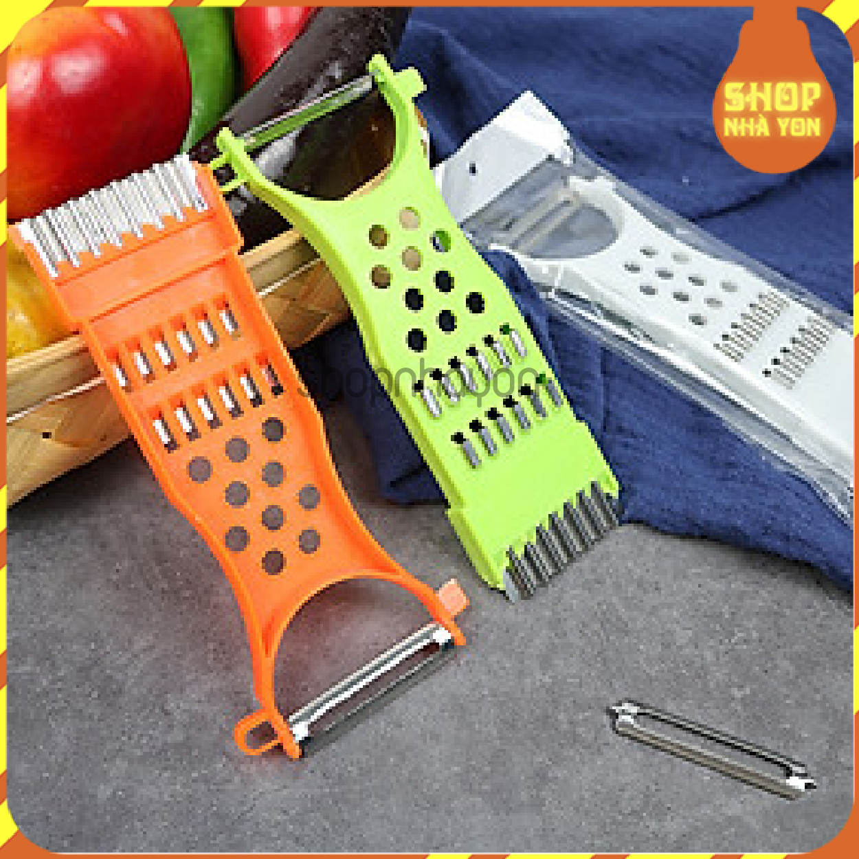Dụng cụ bào, thái, cắt củ quả đa năng (bằng nhựa)