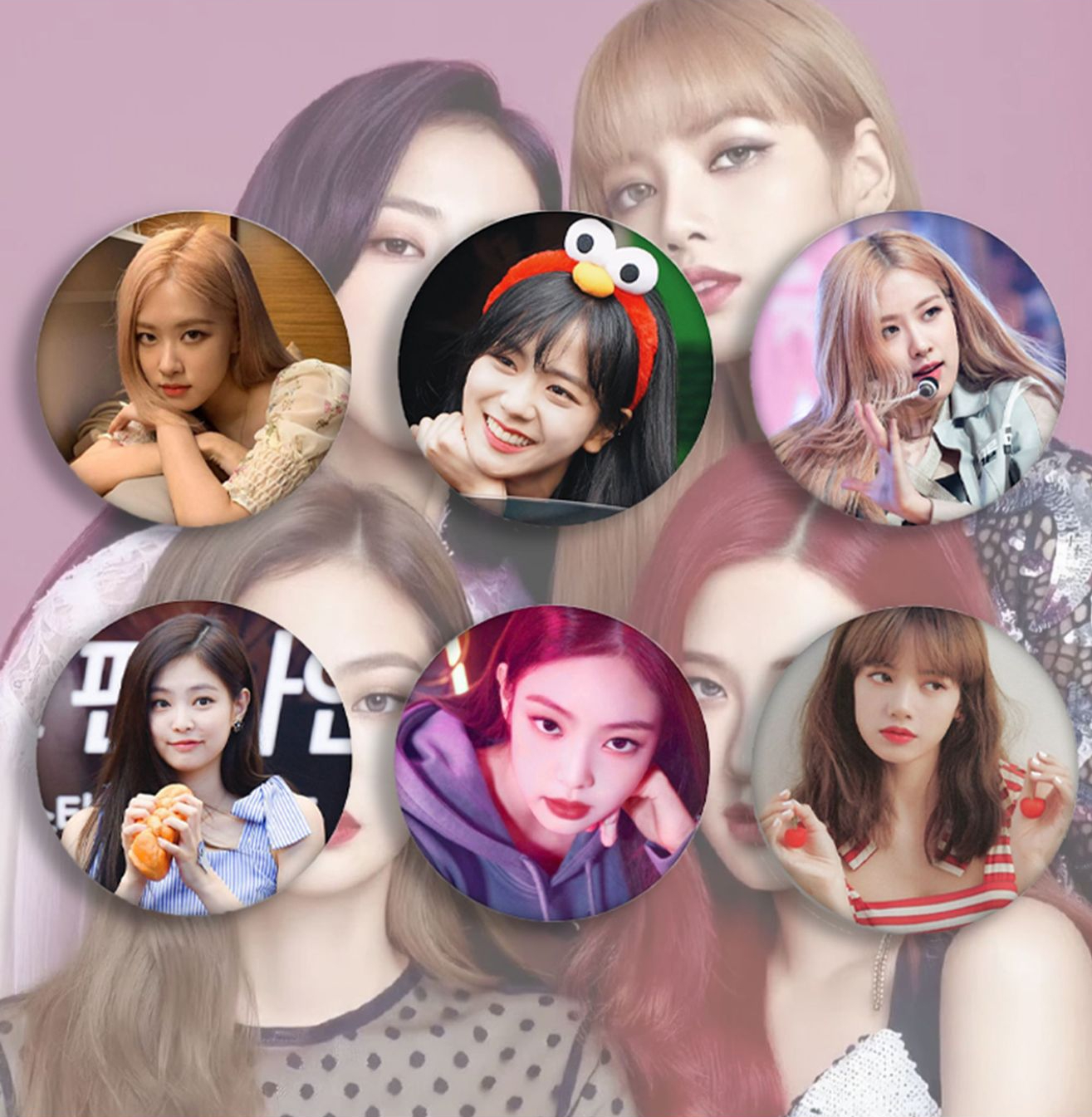 Huy hiệu BlackPink ghim cài áo balo túi hình Thần Tượng Kpop