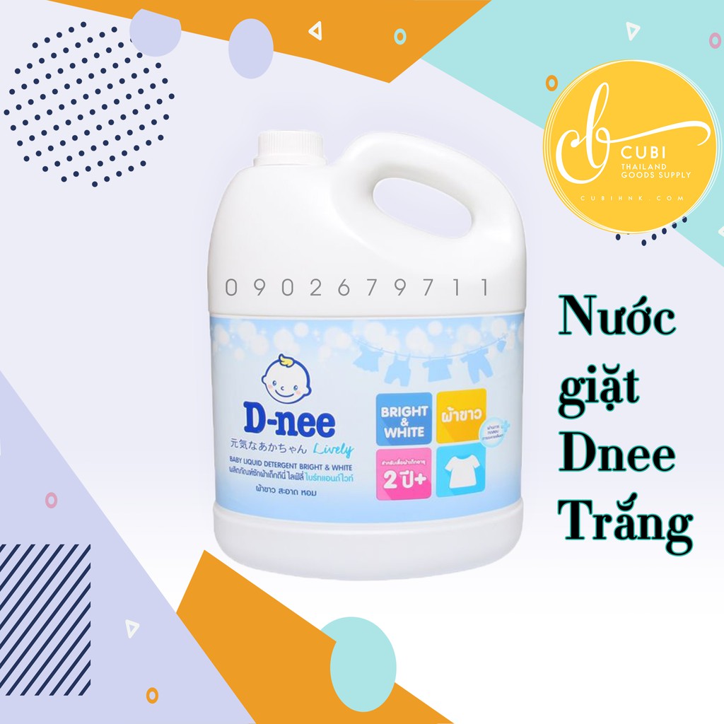 [HCM]NƯỚC GIẶT XẢ DNEE [TRẮNG] 3000ML THÁI LAN