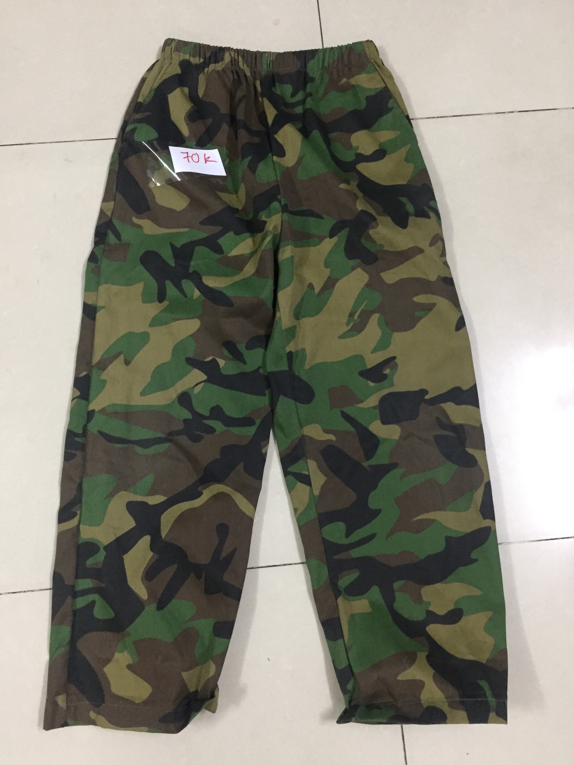 quần lính lưng thun Hàn Quốc - hàng cũ sale rẻ cho khách mặc lao động (tặng kèm áo rằn ri dây kéo đồng cực chắc)