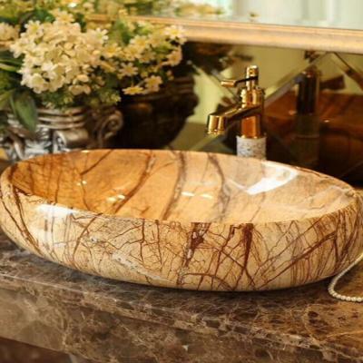 Chậu lavabo, rửa mặt men vân gỗ đẹp gc 065cp