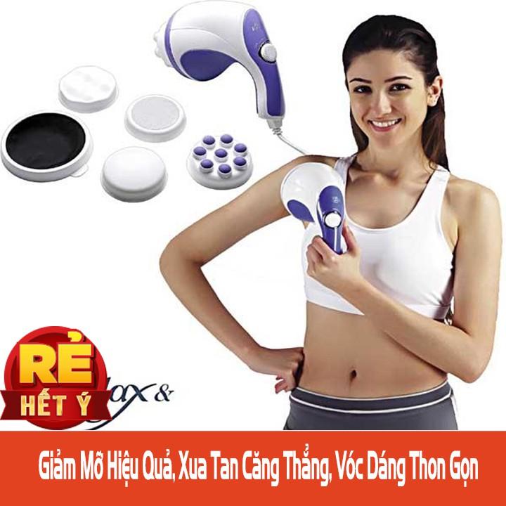 May massa cam tay - Đánh tan mỡ bụng, Máy Massage cầm tay Relax & Tone Đa chức năng, Massage toàn thân giá rẻ, Siêu tiện lợi, giá tốt - Dòng   2049 - BH UY TÍN 1 ĐỔI 1.