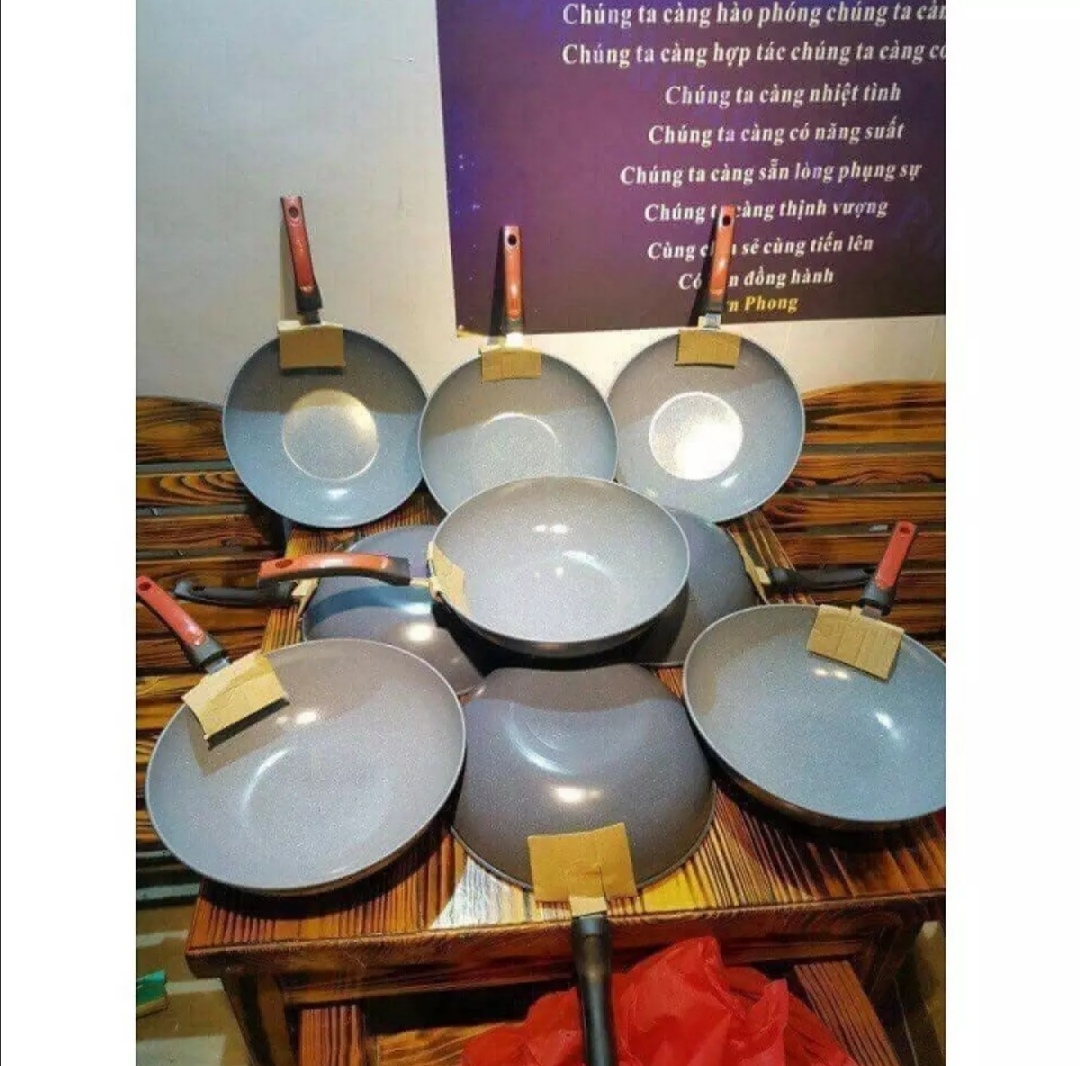 Chảo chống dính vân đá CERAMIC size 32cm.