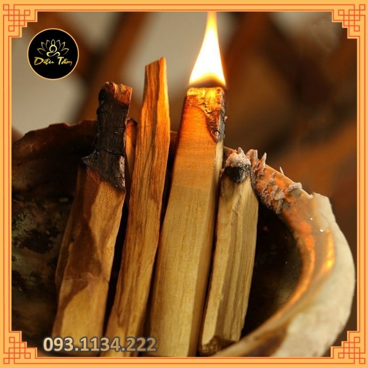 Gỗ Trắc Xanh Palo Santo đốt thơm nhà xô thơm thanh tẩy nhà cửa thảo mộc xông nhà thiền định, đem lại may mắn