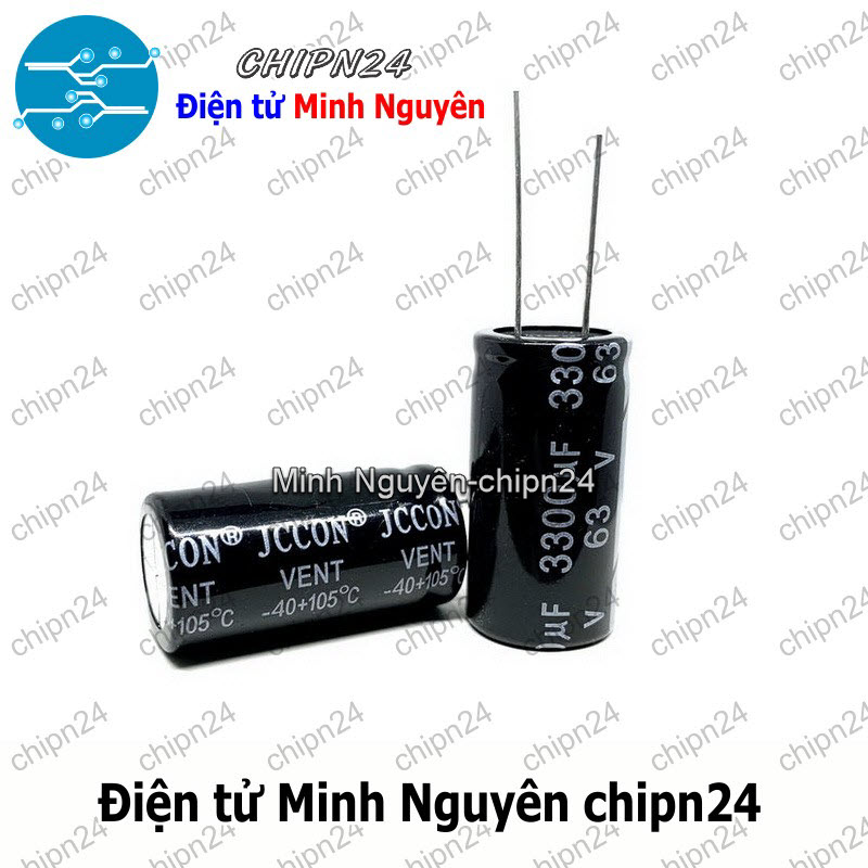 [1 con] (J3) Tụ hóa 3,300uF 63V Đen (18x35mm) (3300uF 63V) - HH005756