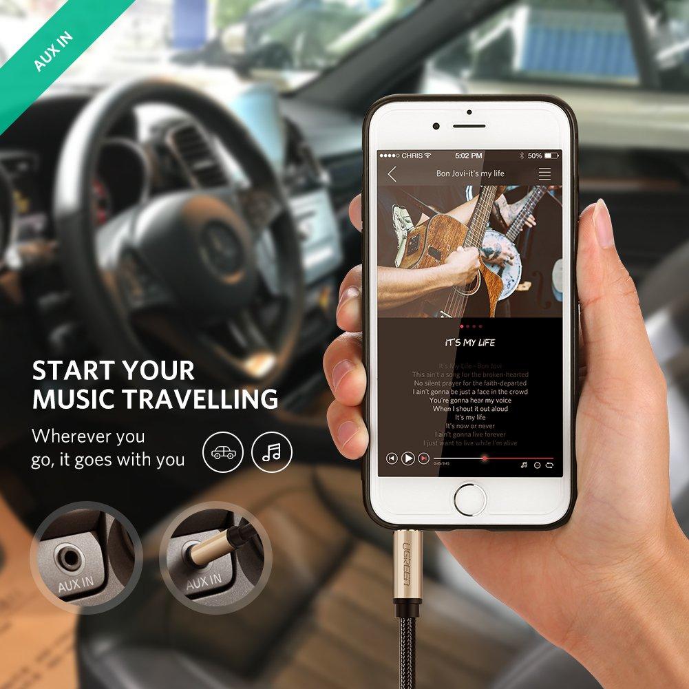 Cáp Audio Aux 3.5mm Ugreen 40785 dài 10m chính hãng