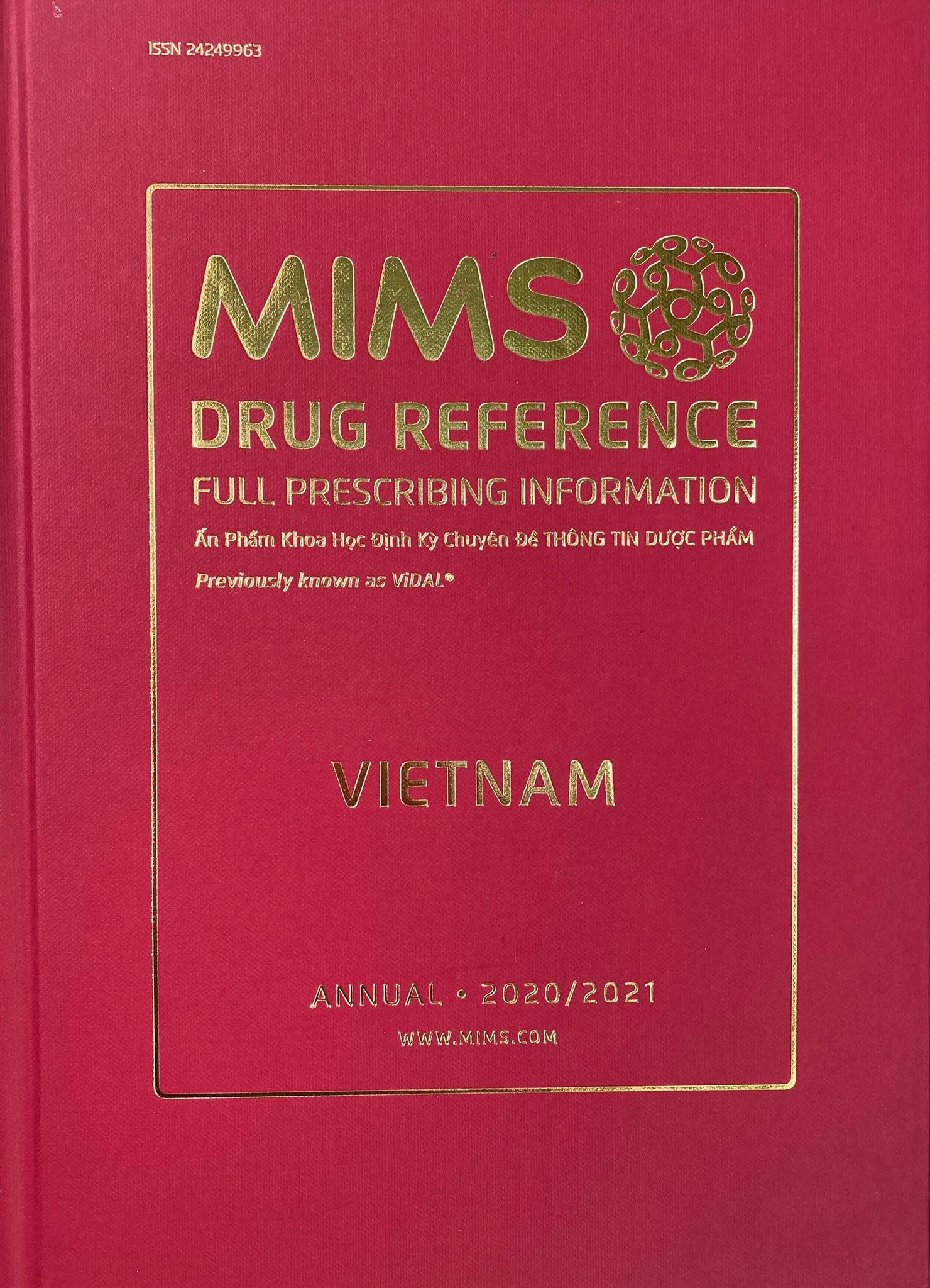 Mims(Vidal) 2021 Ấn phẩm khoa học định kỳ Thông tin Dược phẩm