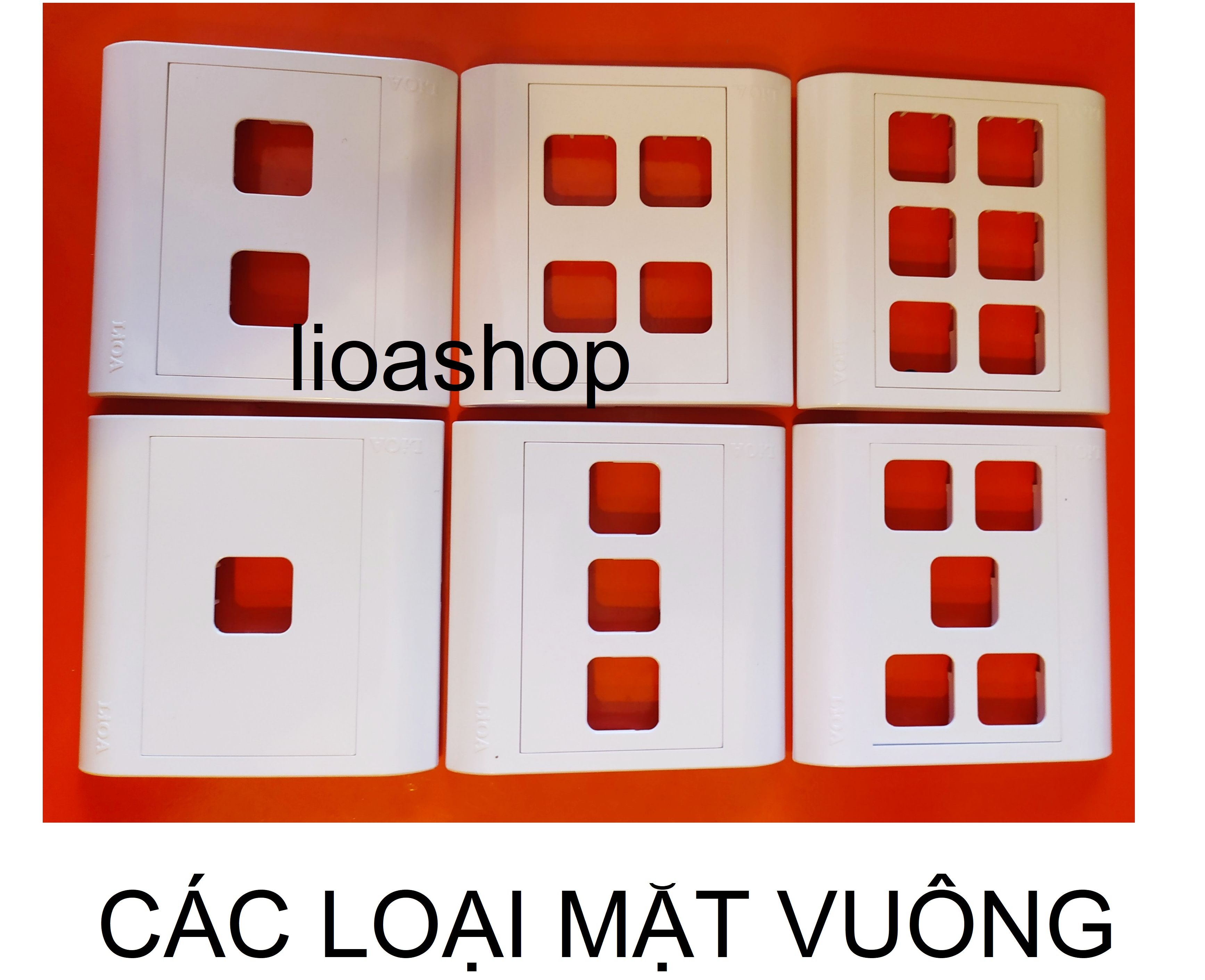 MẶT 4,5,6 LỖ VUÔNG LiOA - HÌNH VUÔNG
