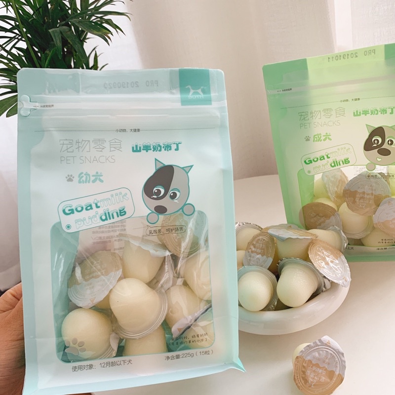 Pudding Sữa Dê Cho Chó Bổ Sung Canxi (15g*15 viên)
