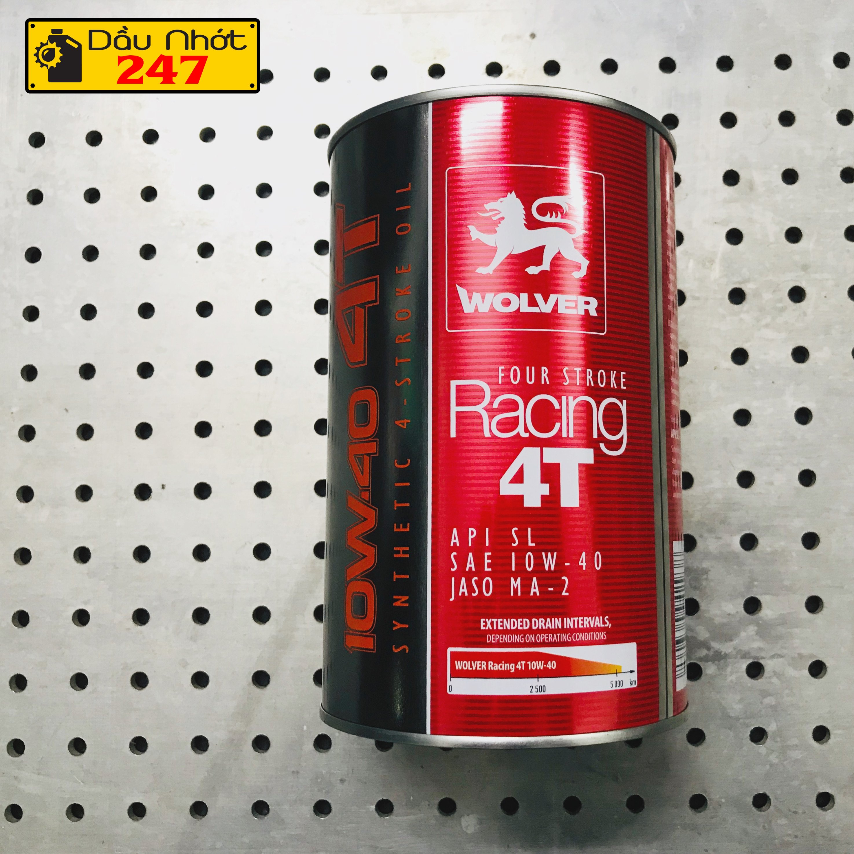 Dầu nhớt Wolver Racing 10w40 1L