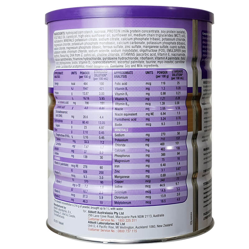 Sữa bột Pediasure Úc 850gr