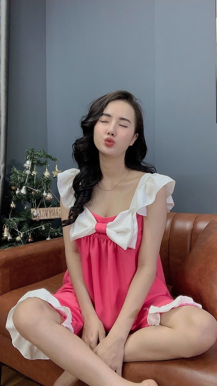 FREESHIP- Đồ bộ nữ quần lửng tay tiên phối nơ chất lụa tơ tằm dễ thương+ Ảnh thật