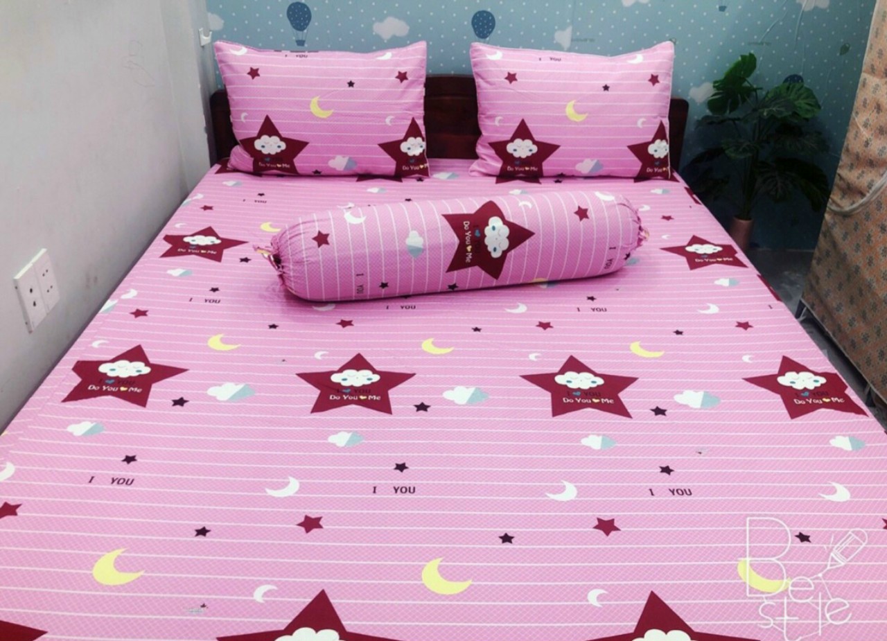 GA THUN HÀN QUỐC 4 MÓN(GA + 1 VỎ GỐI ÔM + 2 VỎ GỐI NẰM)
