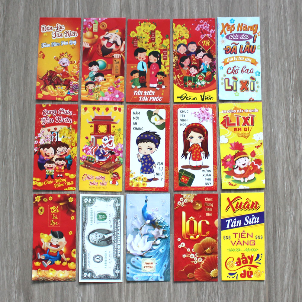 Combo 5 bao lì xì tặng khách