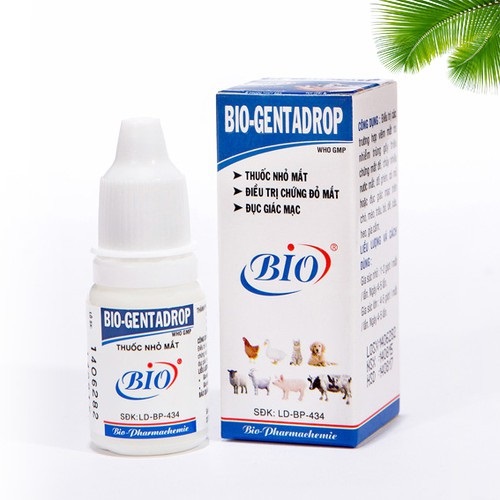 Chai nhỏ mắt bio-gentadrop 10ml cho chó mèo