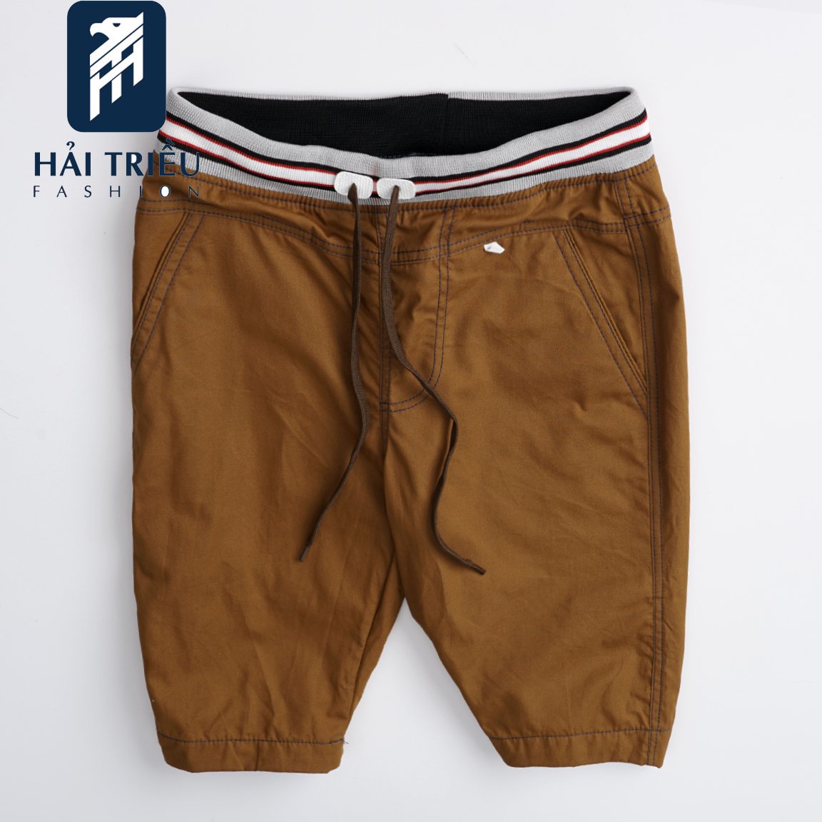 Quần short kaki nam lưng thun HT19