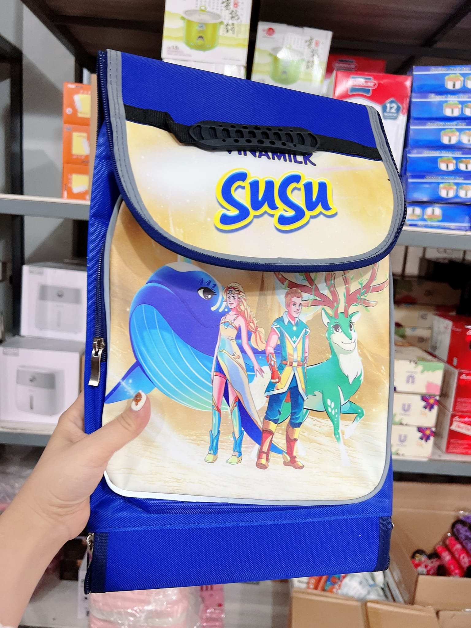 Balo đi học chống gù cấp 1 susu vinamilk