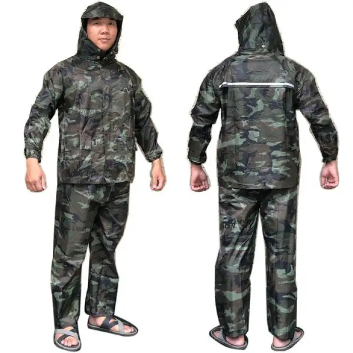 [HCM]Áo mưa bộ vải dù mẫu rằn ri cao cấp - Hàng Việt Nam chất lượng cao