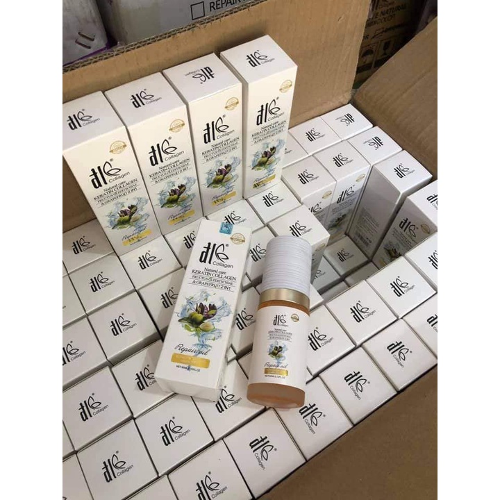 Tinh dầu dưỡng tóc chính hãng bưởi bồ kết phục hồi tóc , dưỡng tóc collagen keratin 2in1 dl 60ml