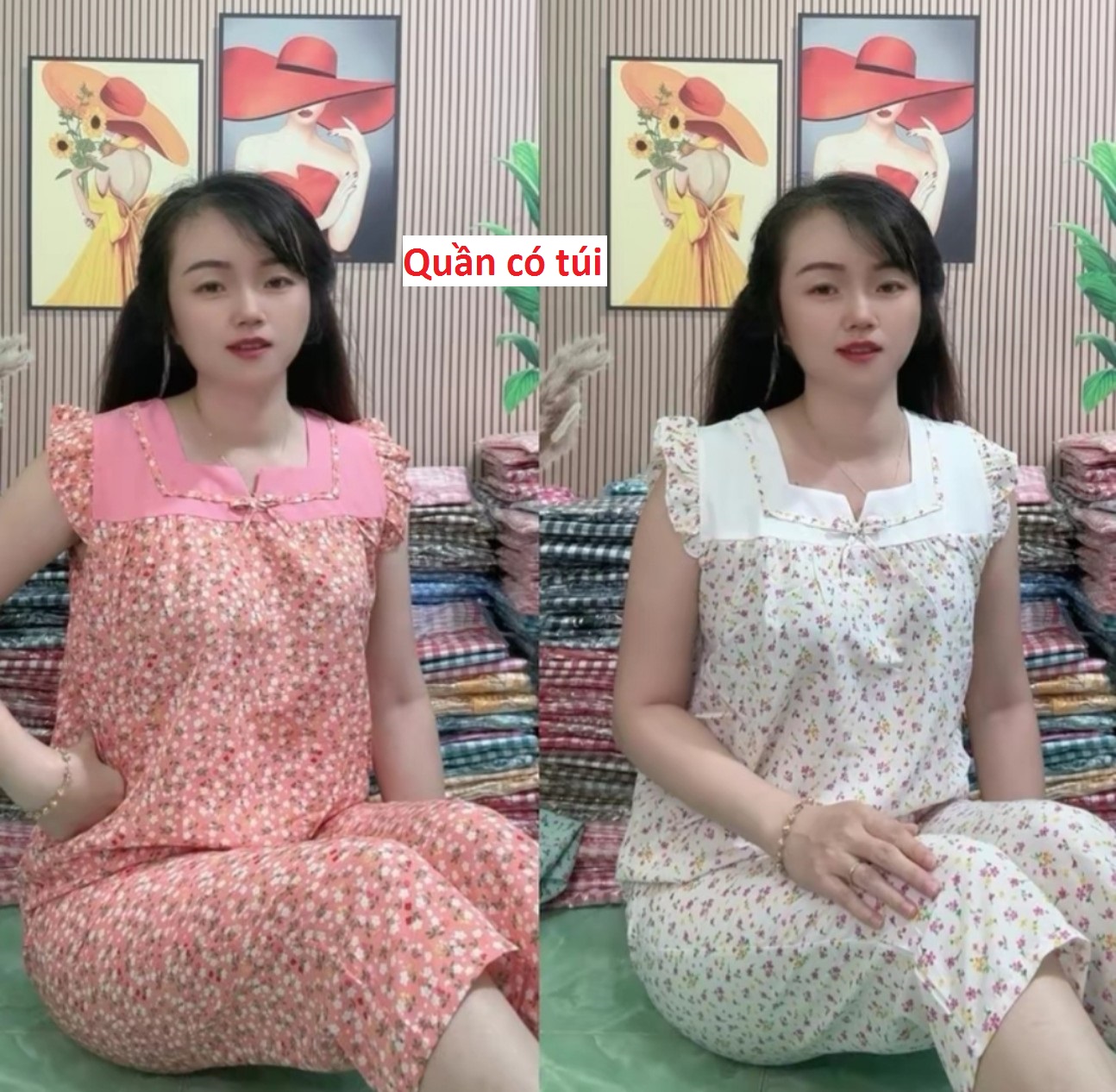 (40kg -> 73kg) real women's Korean silk outfit with bag-photo