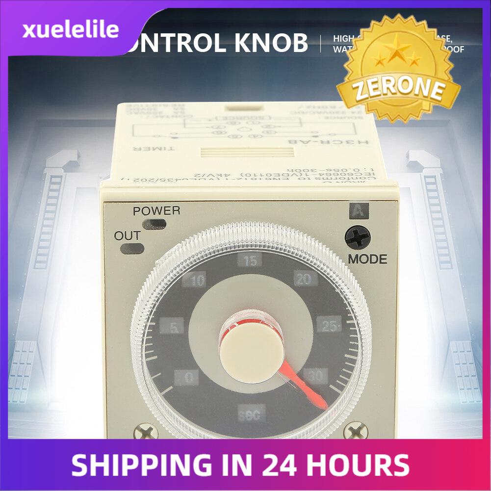 H3CR-A8 Delay Timer Relay 1.2S-300H Knob Control Time Relay 8-Pin 100-240VAC 100-125VDC