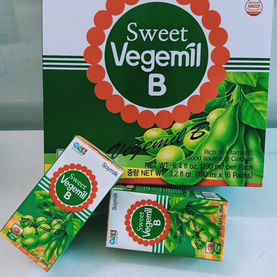 HCMSữa đậu nành vị dịu ngọt vegemil B Hàn Quốc