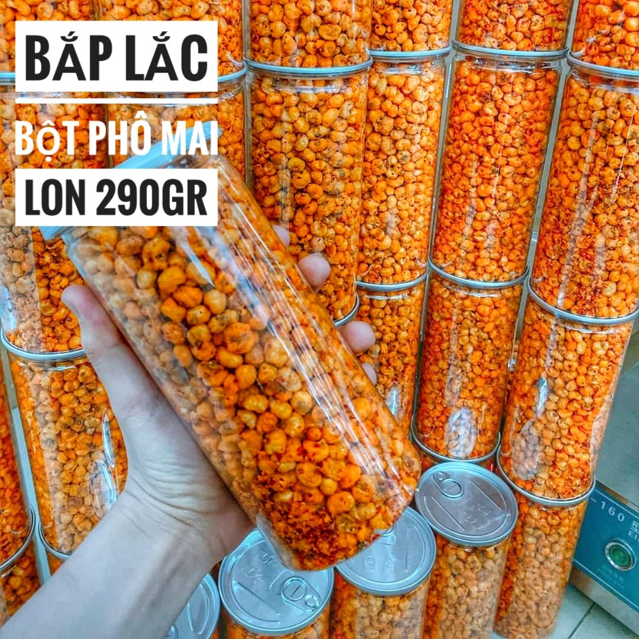 Bắp Lắc Bột Phô Mai Malaysia - Lon 300gr