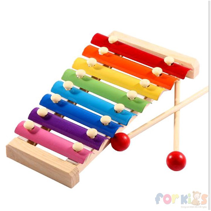 Đàn Gỗ 8 Thanh Cho Bé Đồ Chơi Nhạc Cụ Cho Bé
