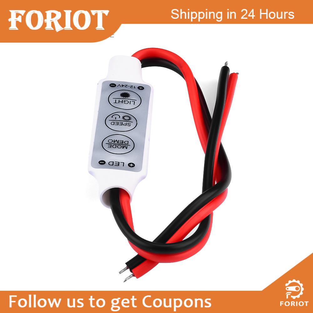 Foriot Mini 12V LED Lamp with Dimming Controller and On Off Switch 3528 5050