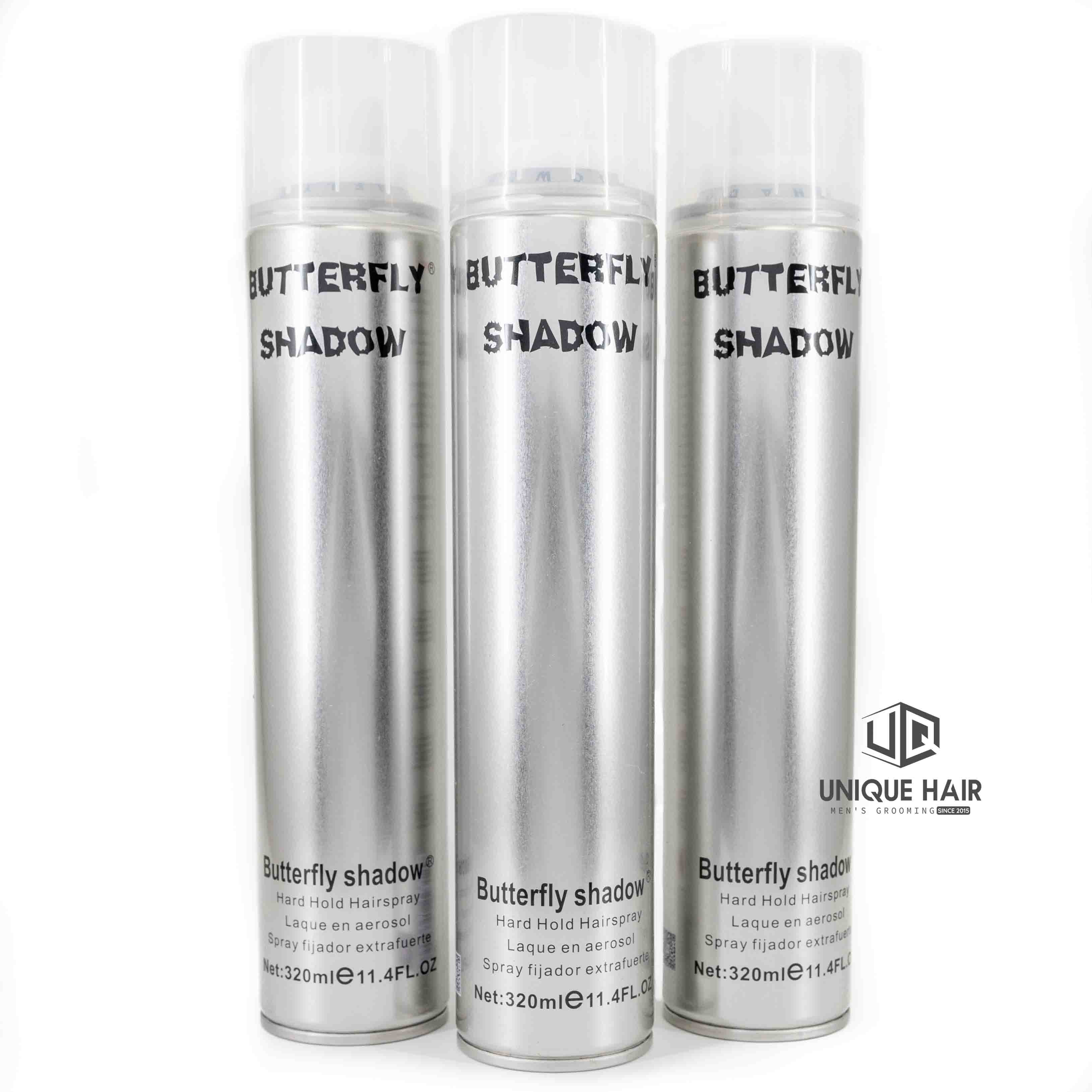 Gôm xịt tóc Butterfly 320ml | Nhập khẩu chính hãng ( Tặng lược Chaobao )