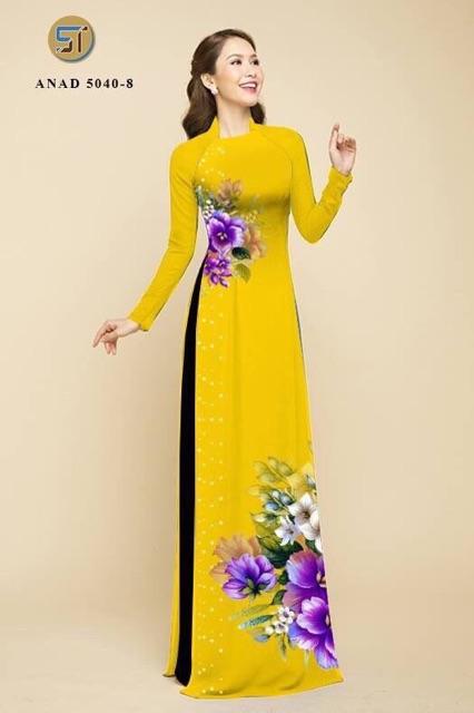 [HCM]Vải áo dài hoa eo