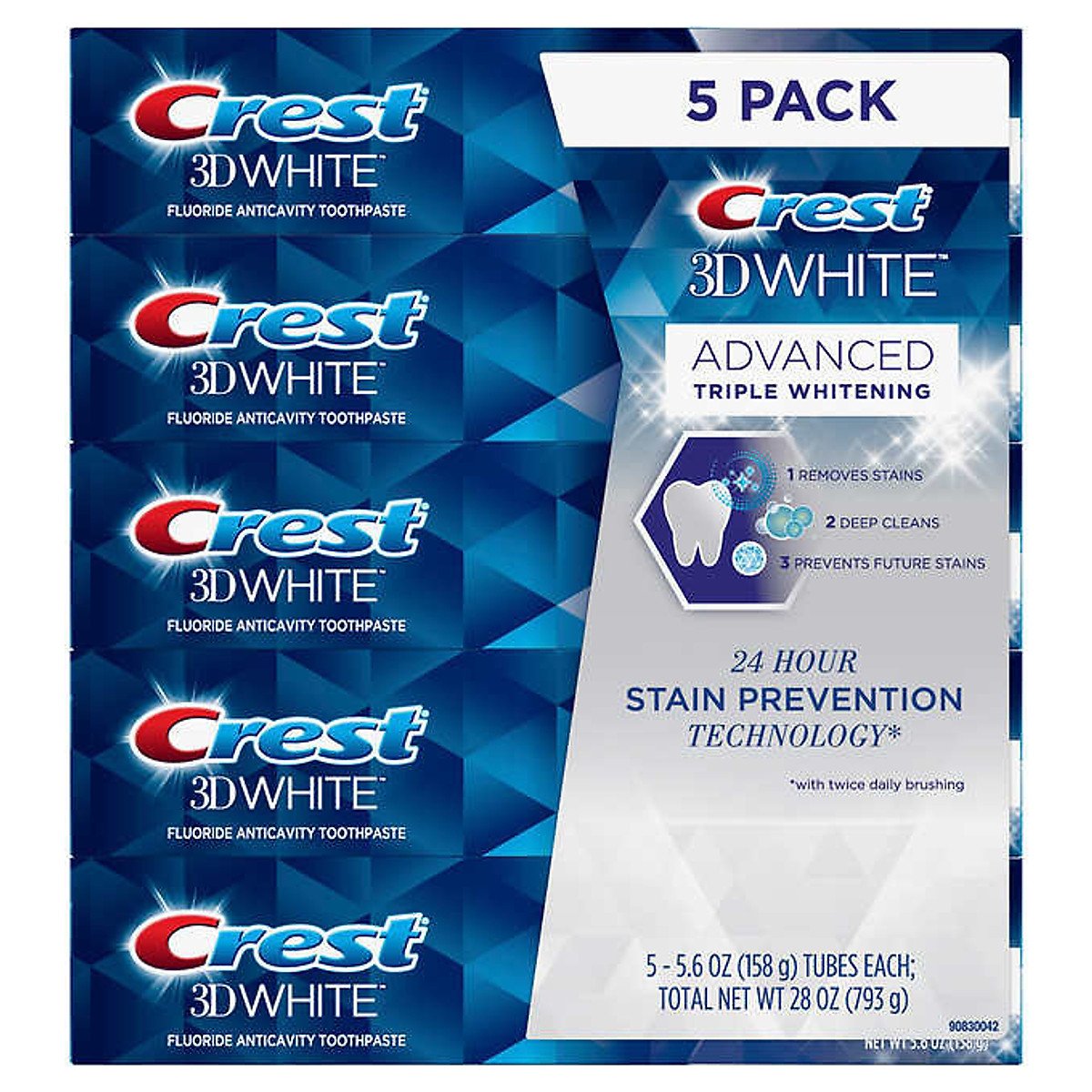 KEM ĐÁNH RĂNG CREST 3D WHITE ADVANCED của Mỹ 158Gr