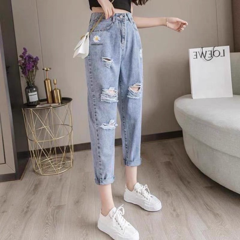 [HCM][40kg~80kg] QUẦN BAGGY JEAN BIG SIZE NỮ 2066