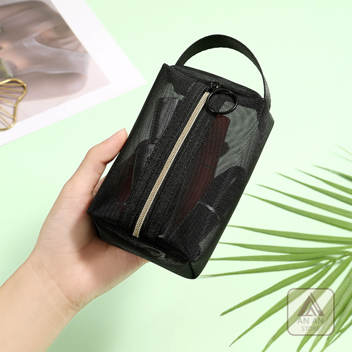 Túi Lưới Đựng Mỹ Phẩm Trang Điểm , Đồ Dùng Du Lịch Hình Hộp