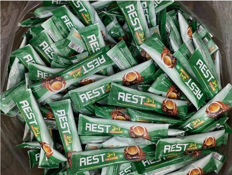 Combo 100 gói cà phê sữa REST 3IN1 ĐẬM VỊ CÀ PHÊ (Tặng 5 gói cà phê đen sấy lạnh)
