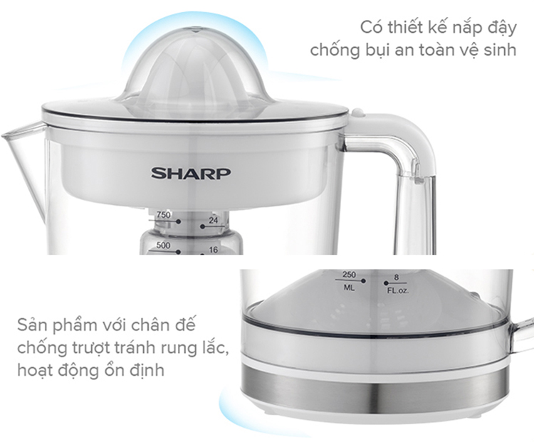 Máy vắt cam tự động Sharp J407-BK