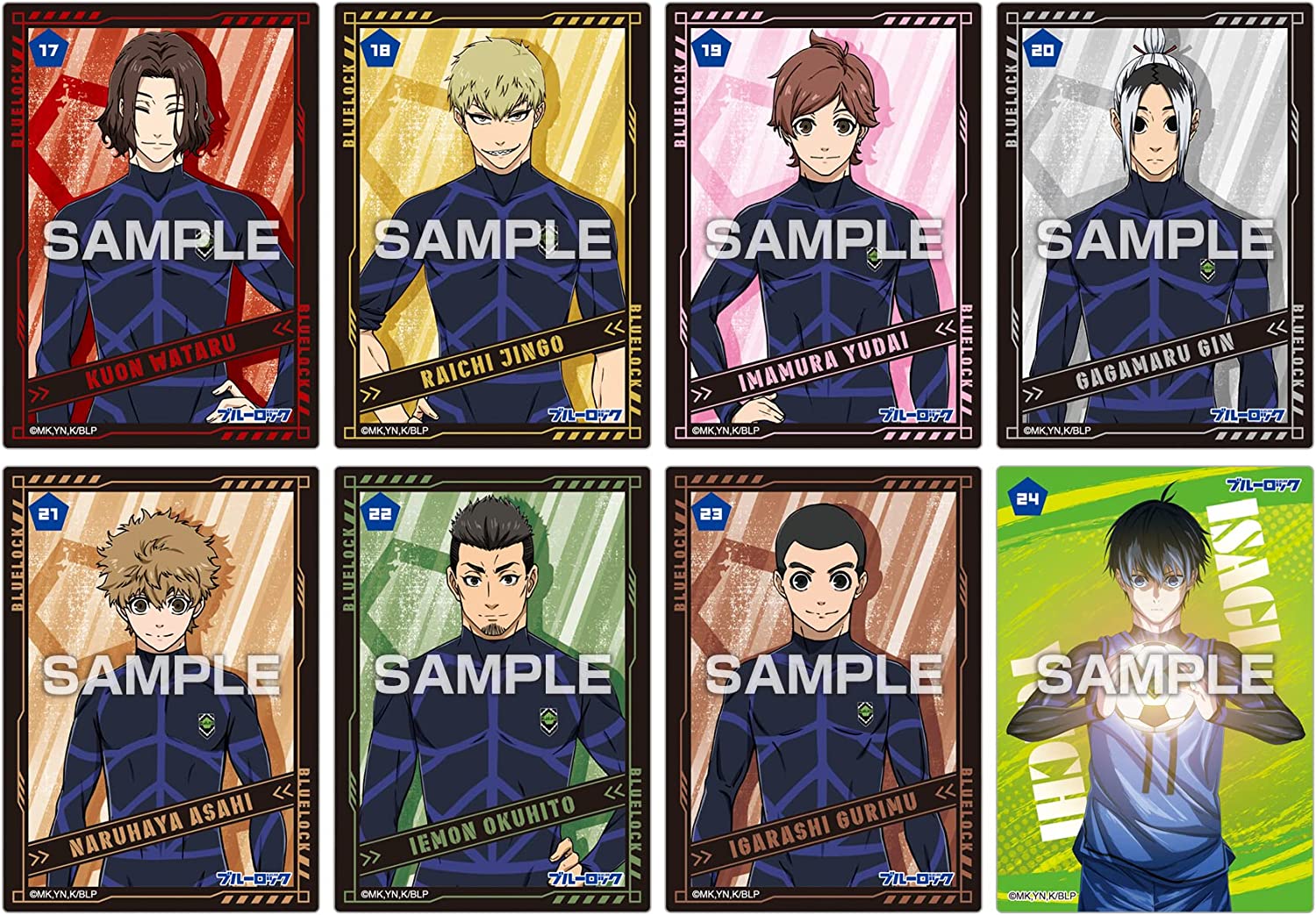 Blue Lock gói thẻ nhân phẩm Clear Card Collection