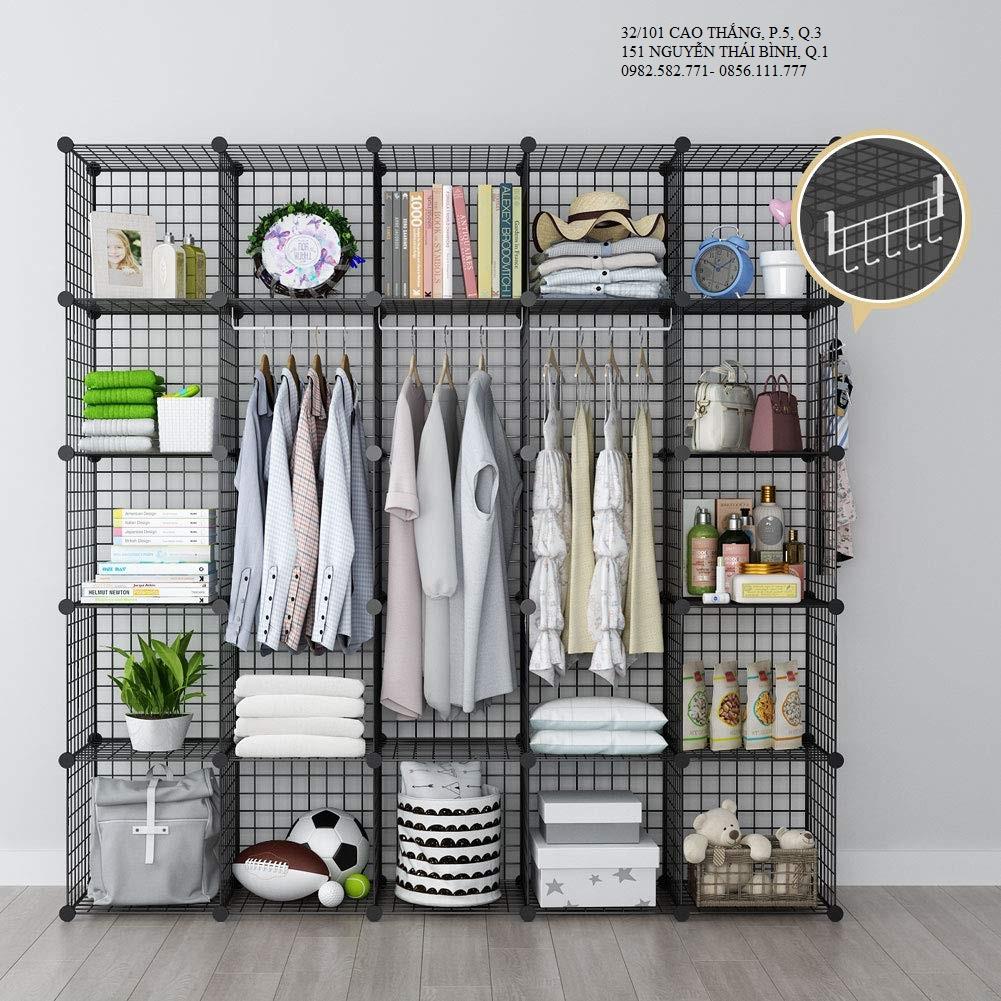 KỆ LƯỚI LẮP GHÉP  25 Ô NHƯ HÌNH- TỦ QUẦN ÁO THẾ HỆ MỚI-SANG TRỌNG-TINH TẾ-ĐƠN GIẢN -HIỆN ĐẠI -KỆ SÁCH KỆ TRANG TRÍ- NỘI THẤT PHÒNG KHÁCH, PHÒNG NGỦ, PHÒNG LÀM VIỆC- MỖI Ô CHỊU NẶNG 30KG